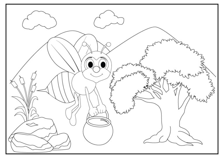 Coloriage Abeille