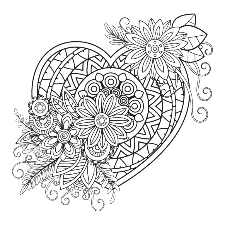 Coloriage Amour saint valentin xc