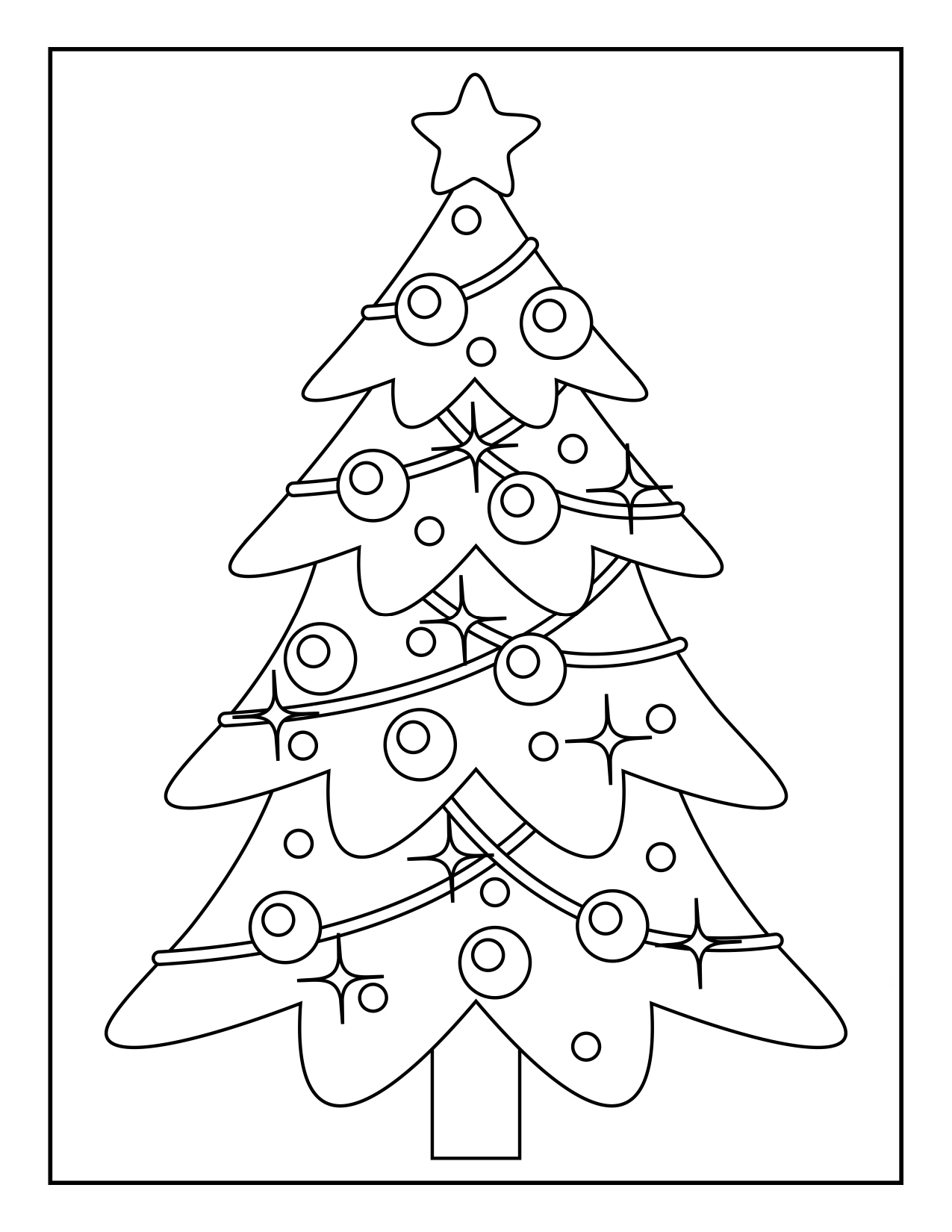 Coloriage Arbre de noel