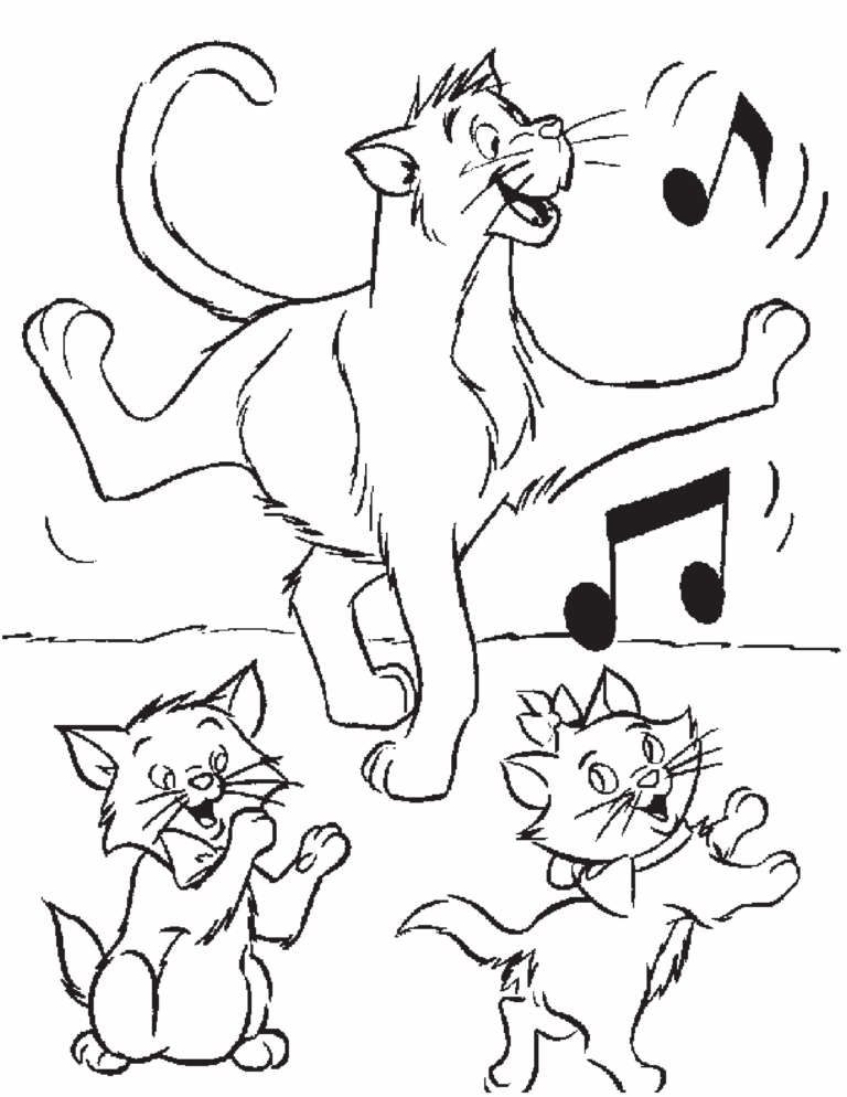 Coloriage Aristochats 1 1