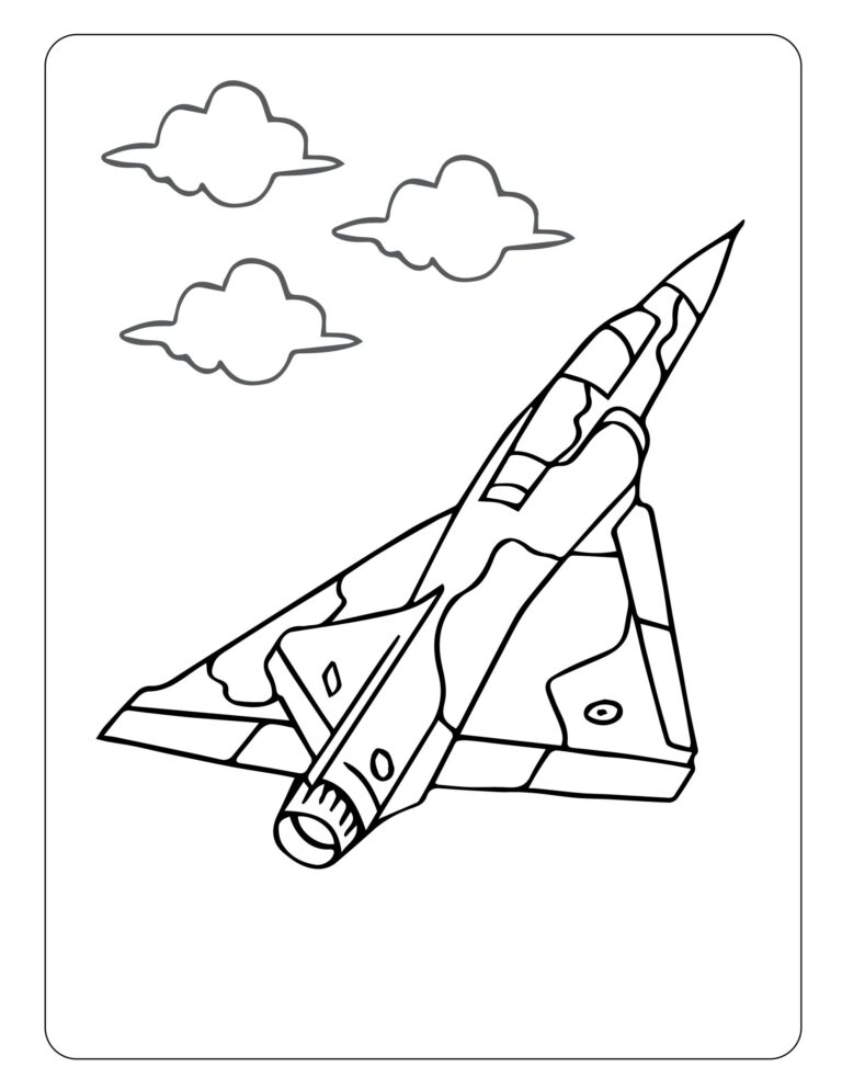 Coloriage Avion de chasse 1 16 échelle