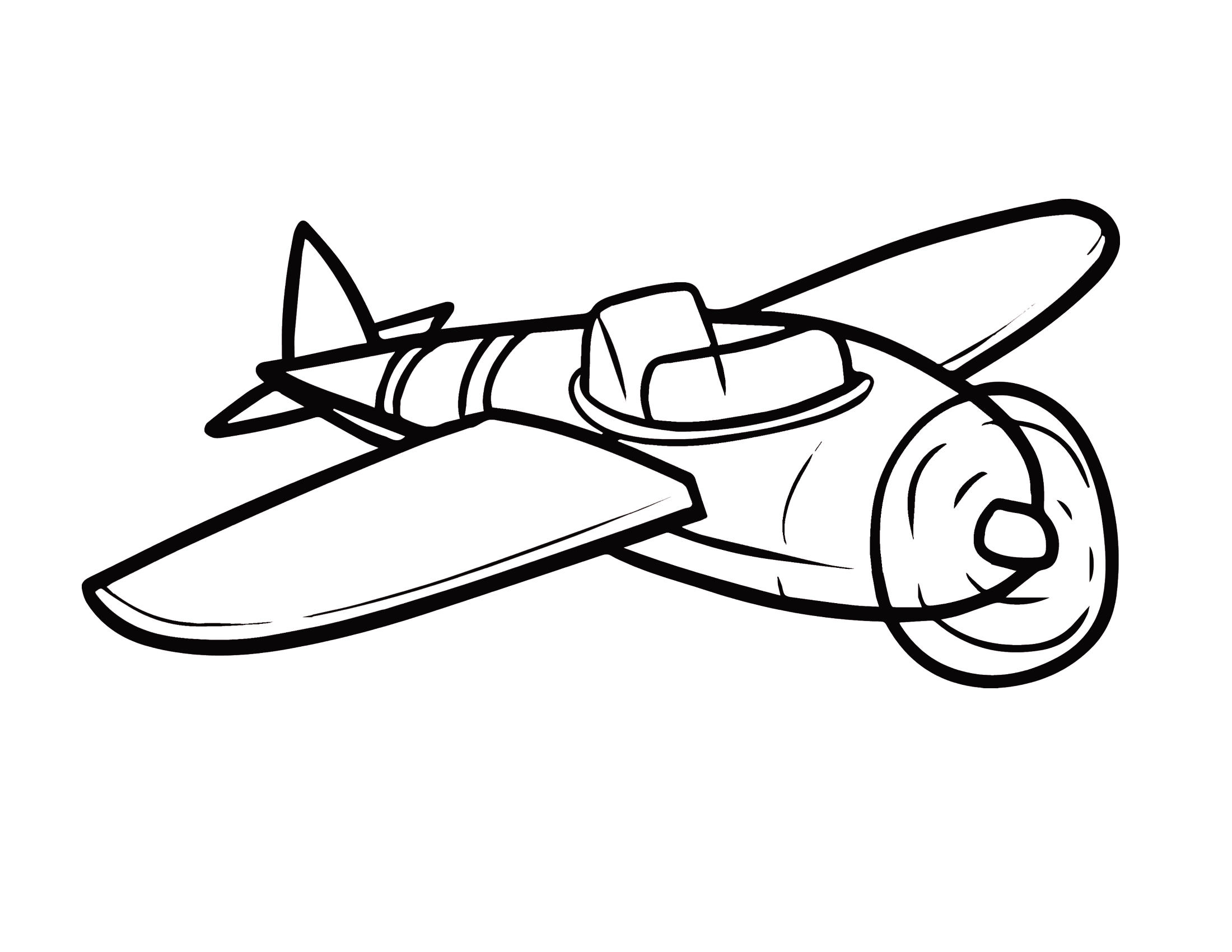 Coloriage Avion de chasse 1