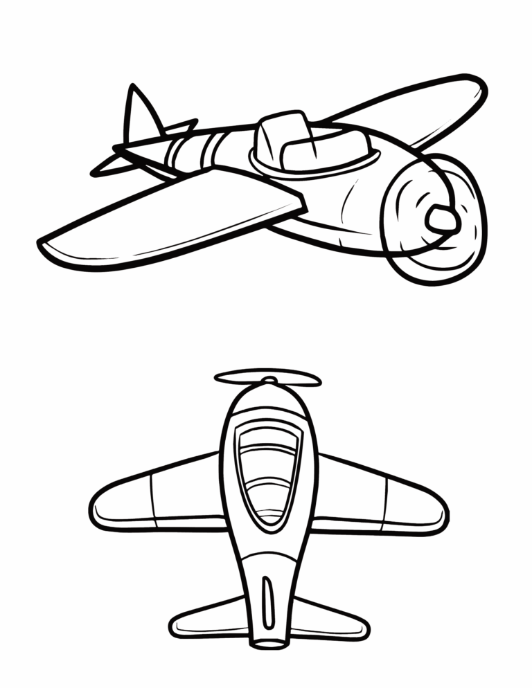 Coloriage Avion de chasse 2 s