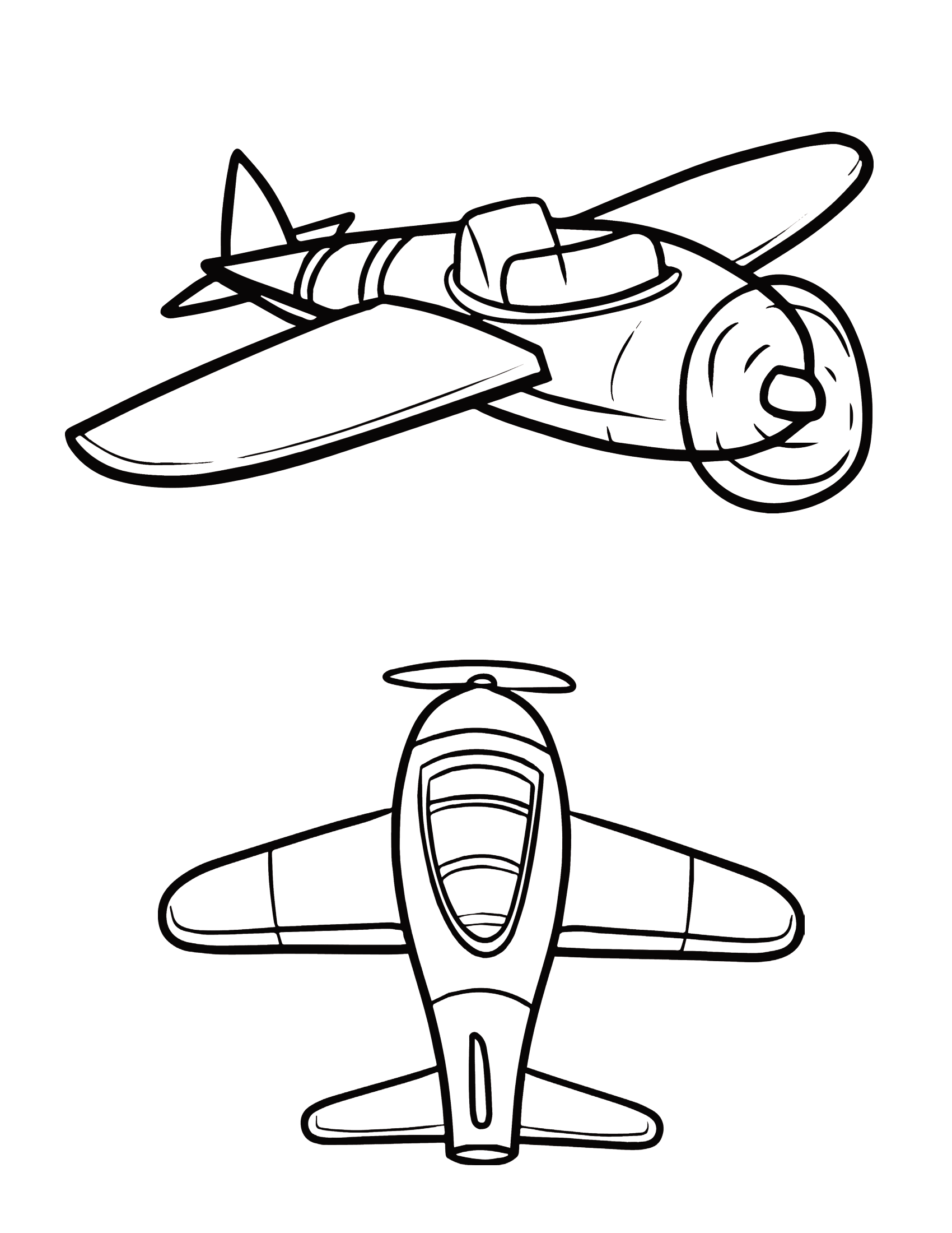 Coloriage Avion de chasse 2 s