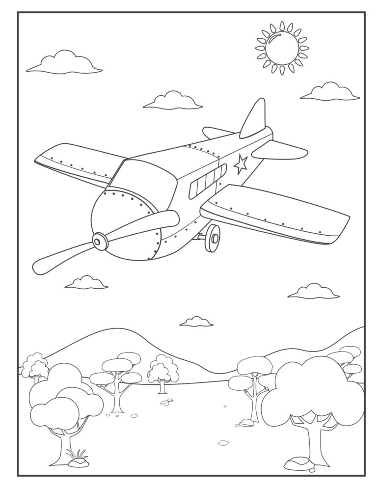 Coloriage Avions