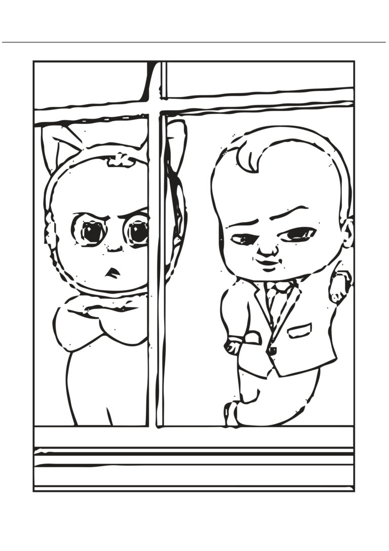 Coloriage Bébé patron 9 patron bébé