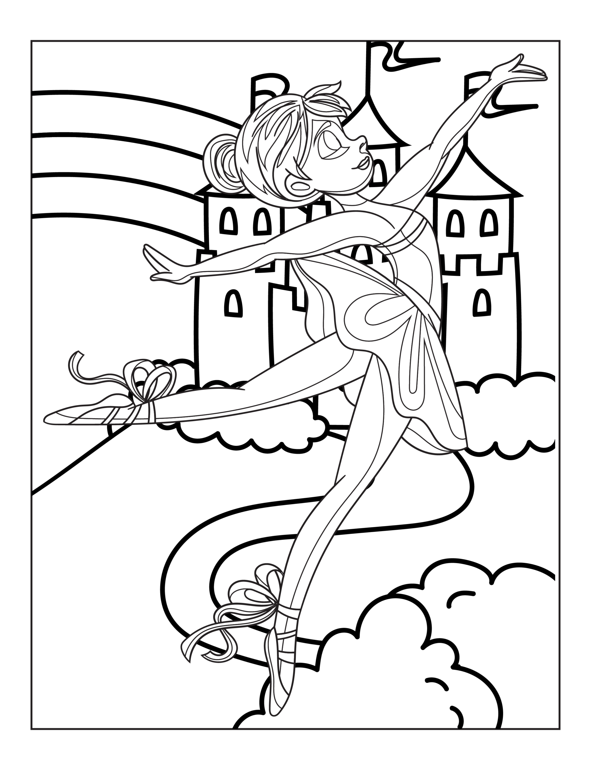 Coloriage Ballerine 1