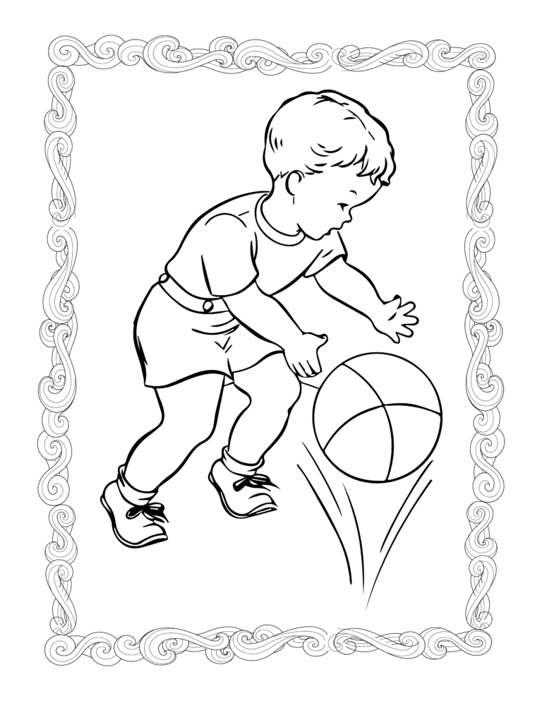 Coloriage Basket ballefbfbc basket-ball