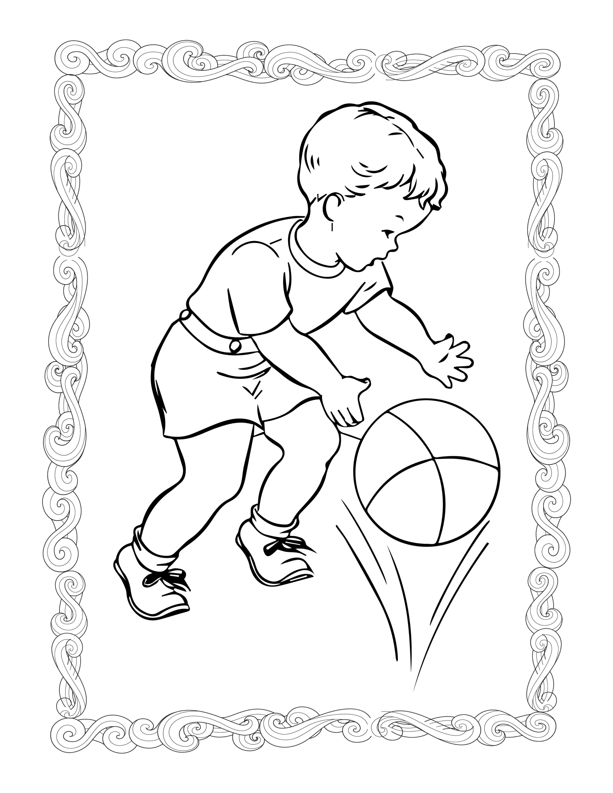 Coloriage Basket ballefbfbc basket-ball