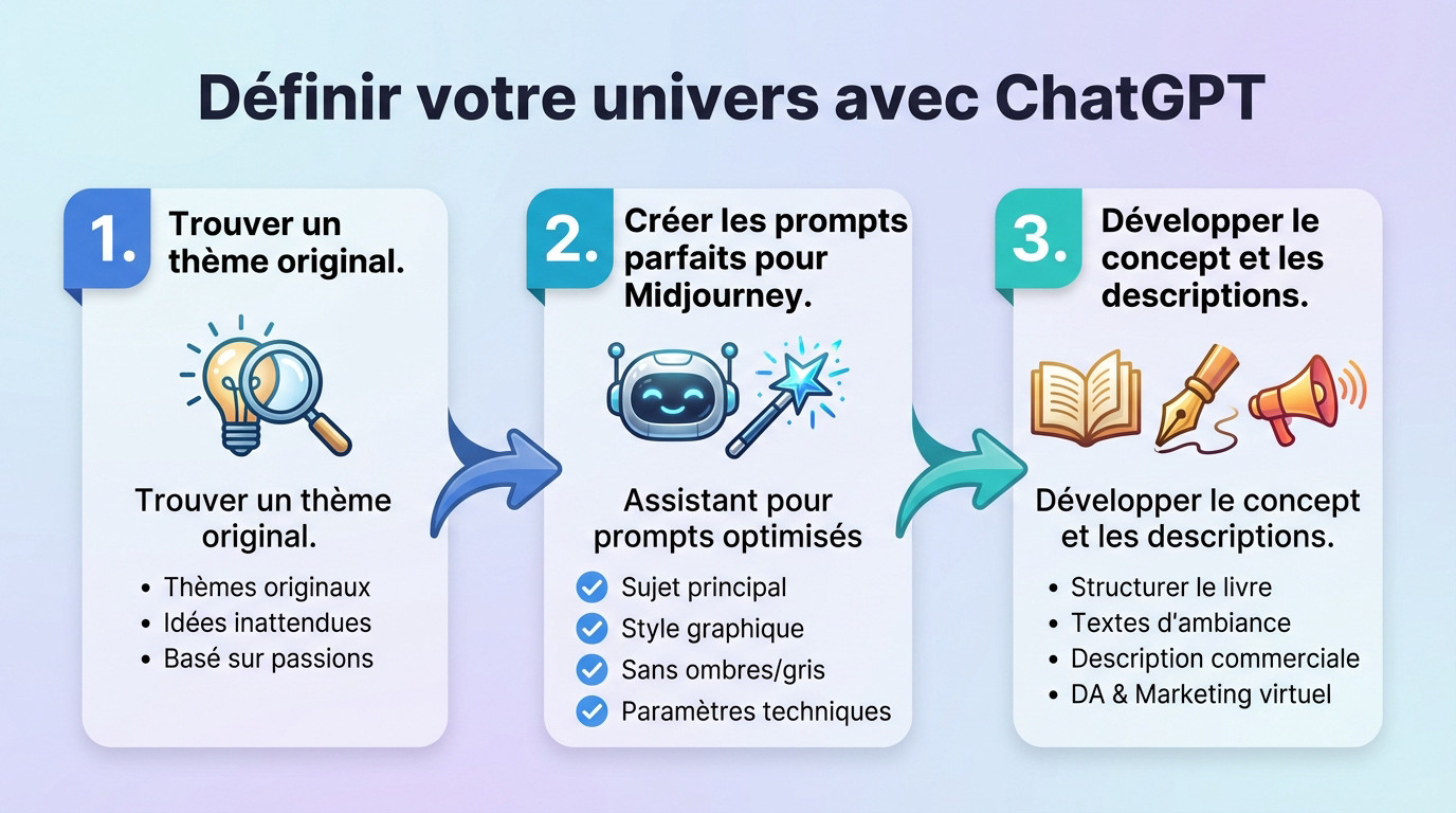 Concept de livre de coloriage pour adultes généré par IA avec motifs floraux et architecturaux
