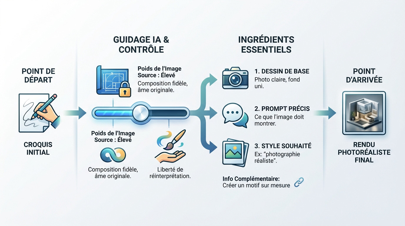 Transformation d'un dessin d'enfant en image réaliste par intelligence artificielle
